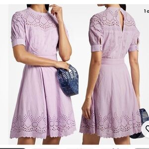 Walter Baker NWT Nicolette Broderie Dress - Lavender